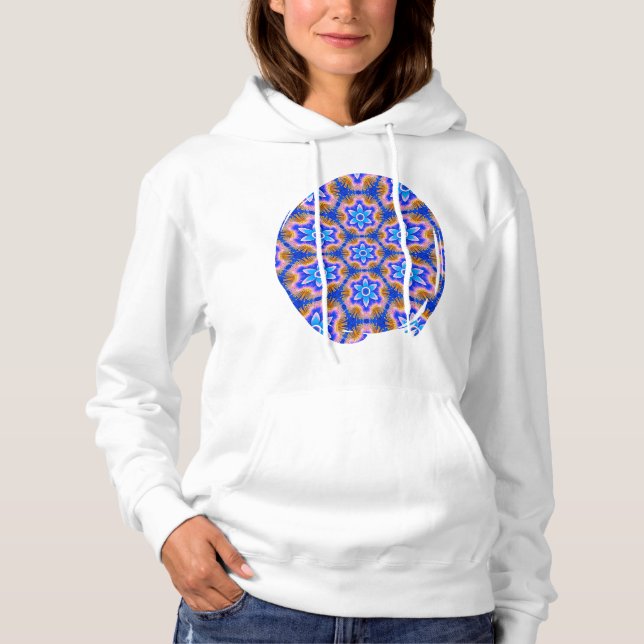 Cute Hårig Flowers Mönster T Shirt (Framsida)