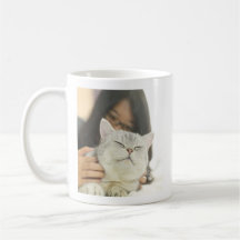 Cute Hårig Friend Cat Lovers Photo Mugg