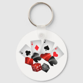 Cute Hasardkasino älskare Nyckelring