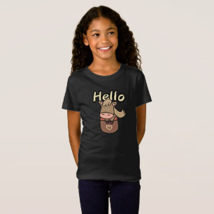 Cute-häst i fickan t shirt