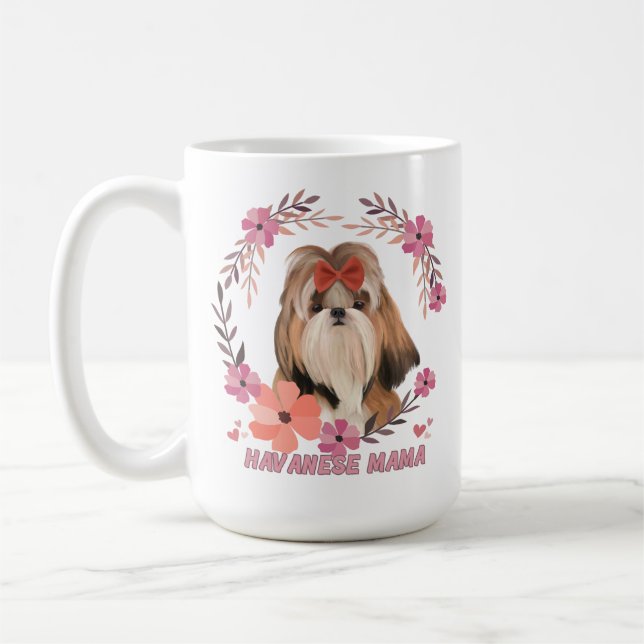 Cute Havanese - Havanese Mamma Kaffemugg (Vänster)