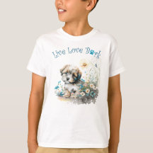Cute Havanese Hund Blommigt