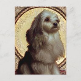 Cute Havanese Puppy Hund vykort