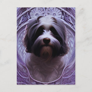 Cute Havanese Puppy Hund vykort