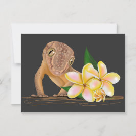 Cute Hawaii Gecko Vykort