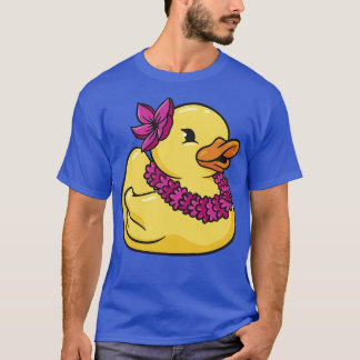 Cute Hawaiian Luau Rubber Ducky T Shirt