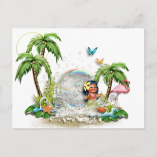 Cute Hawaiian Postcard Vykort