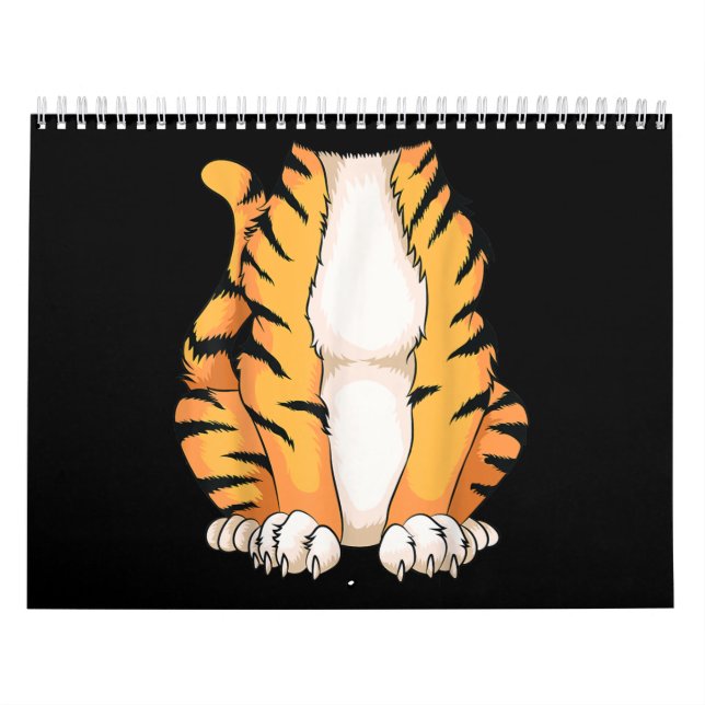 Cute Headless Tiger Costume Halloween Funny Anima Kalender (Omslag)