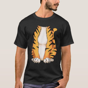 Cute Headless Tiger Costume Halloween Funny Animal T Shirt