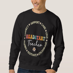 Cute Headstart Teacher Squad Apprecition Week BAC Lång Ärmad Tröja