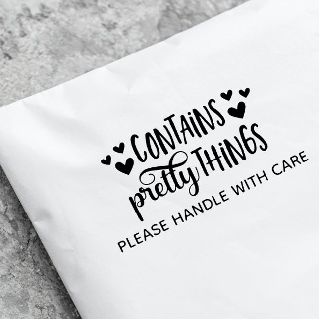 Cute Hearners innehåller bräcklig Söt Sak Stämpel (Skapare uppladdad)