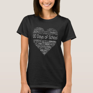 Cute Heart 100-årsdagen för skolläraren Student Ki T Shirt