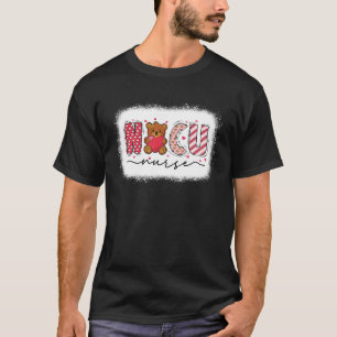 Cute Heart Bear Neonatal ICU Nurse NICU Nurse Vale T Shirt