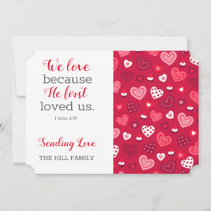Cute Heart Bible Julkort