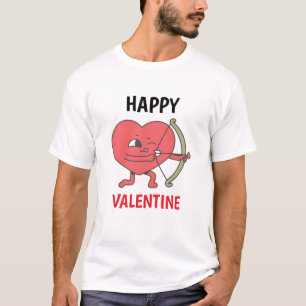Cute Heart Cupid med Bow and Arrow Alla hjärtans d T Shirt