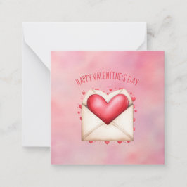 Cute Heart Day Valentine Day Cards Anteckningskort