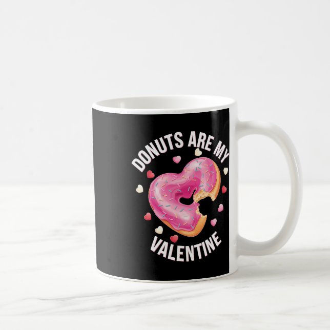 Cute Heart Donut med Rosa från Valentindyna Kaffemugg (Höger)