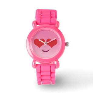 Cute Heart for Ögon Rosa emoji Armbandsur
