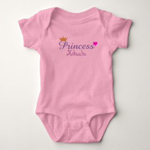 Cute Heart Guld Krona Princess Rosa Personlig T Shirt