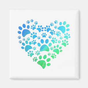 Cute Heart Hund FUNNY FÖR Djur älskare Magnet