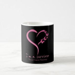 Cute Heart I är ett medvetande om bröstcancer Kaffemugg