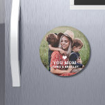 Cute HEART KÄRLEK DU MAMMA Mors dag Magnet<br><div class="desc">Cute HEART KÄRLEK DIG MAMMA Mors dag Magnet har ditt favoritfoto med texten "(kärlek hjärta) du Mamma" i ett modernt,  vitt skript med namn nedan. Anpassa genom att redigera texten i den angivna textrutan och lägga till ditt eget bild. Designad av ©2022 Evco Studio www.zazzle.com/store/evcostudio</div>