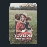 Cute HEART KÄRLEK DU MAMMA Mors dag Photo iPad Mini Skydd<br><div class="desc">Cute Heart Kärlek You Mamma Photo iPad Case innehåller ditt favoritfoto med texten "(kärlek hjärta) du Mamma" i det moderna vita skript med namn nedan. Anpassa genom att redigera texten i den angivna textrutan och lägga till ditt eget bild. Designad av ©2022 Evco Studio www.zazzle.com/store/evcostudio</div>