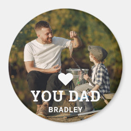 Cute HEART KÄRLEK DU PAPPA Photo Namn Magnet