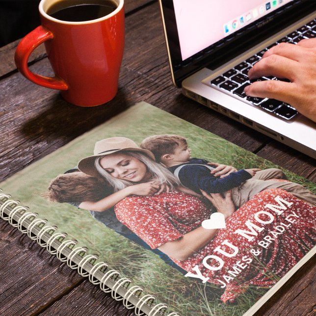 Cute Heart Kärlek You Mamma Mors dag Photo Anteckningsbok (Skapare uppladdad)