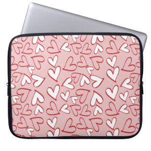 Cute Heart Mönster Laptop sleeve