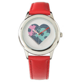 Cute Heart Notebook Färg Blue Rosa MODERN eWatch Armbandsur