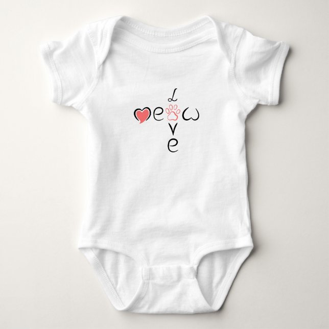 Cute Heart Paw Print Design for Pet Lovers T Shirt (Framsida)