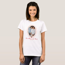 Cute Heart Photo Modern Mors dag Womens T Shirt