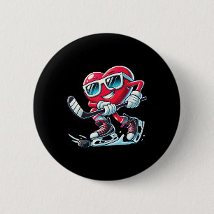 Cute Heart Spelar ishockey Valentines day Manar W Knapp