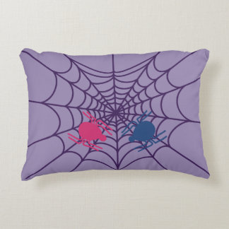 Cute Heart Spider Web Accent Throw Pillow  Prydnadskudde