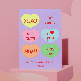 Cute Heartors XOXO be Mine Alla hjärtans dag Card Helgkort