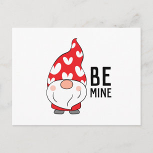 Cute Hearts Gnome Valentine Vykort