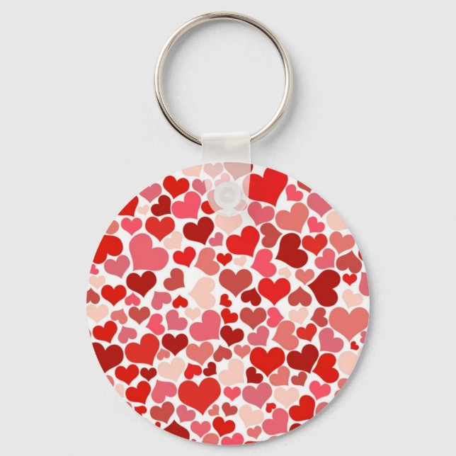 Cute Hearts Nyckelring (Framsida)