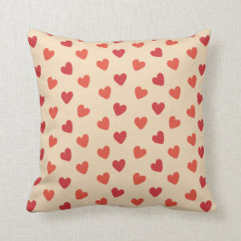 Cute Hearts Seamless Mönster, Valentiness Gift Kudde