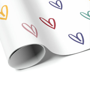 Cute Hearts Stil 2 Presentpapper