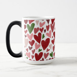 Cute hearts valentine's day Mug Magisk Mugg