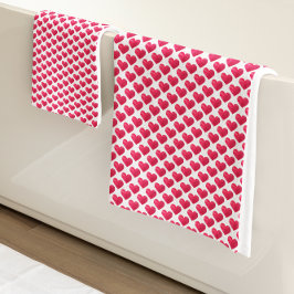 Cute Hearts Valentineser Vattenfärg Enkel Mönster