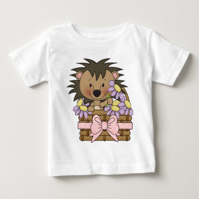 Cute Hedge Hog baby t-shirt (Framsida)