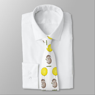 Cute hedgehog and balloon tecknad mönster slips