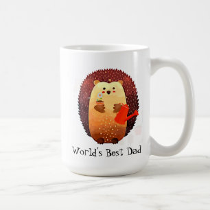 Cute Hedgehog Animal World's Best Pappa Kaffemugg