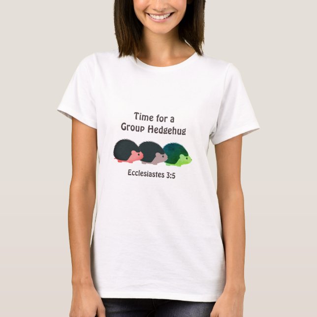 Cute Hedgehog | Anpassade AV GRUPPHEDGEHUG T Shirt (Framsida)