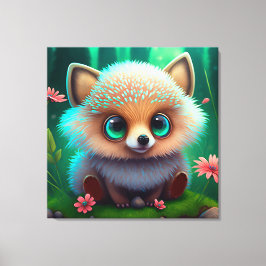 Cute Hedgehog Canvastryck