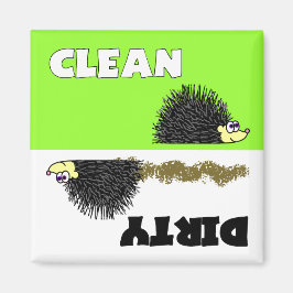 Cute Hedgehog Clean / Dirty Dishwasher Magnet