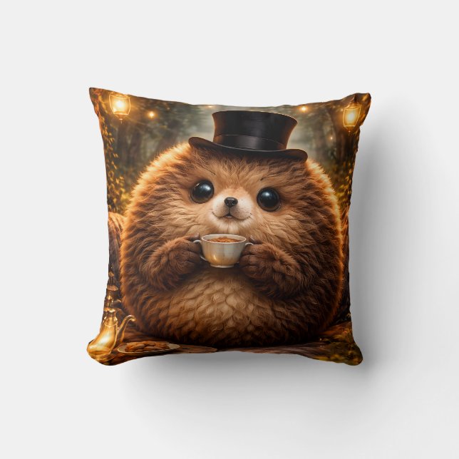 Cute Hedgehog Cozy Pillow Gift Home Decor Kudde (Framsida)