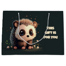 Cute Hedgehog Gift Bag - Adsible Kawaii Art